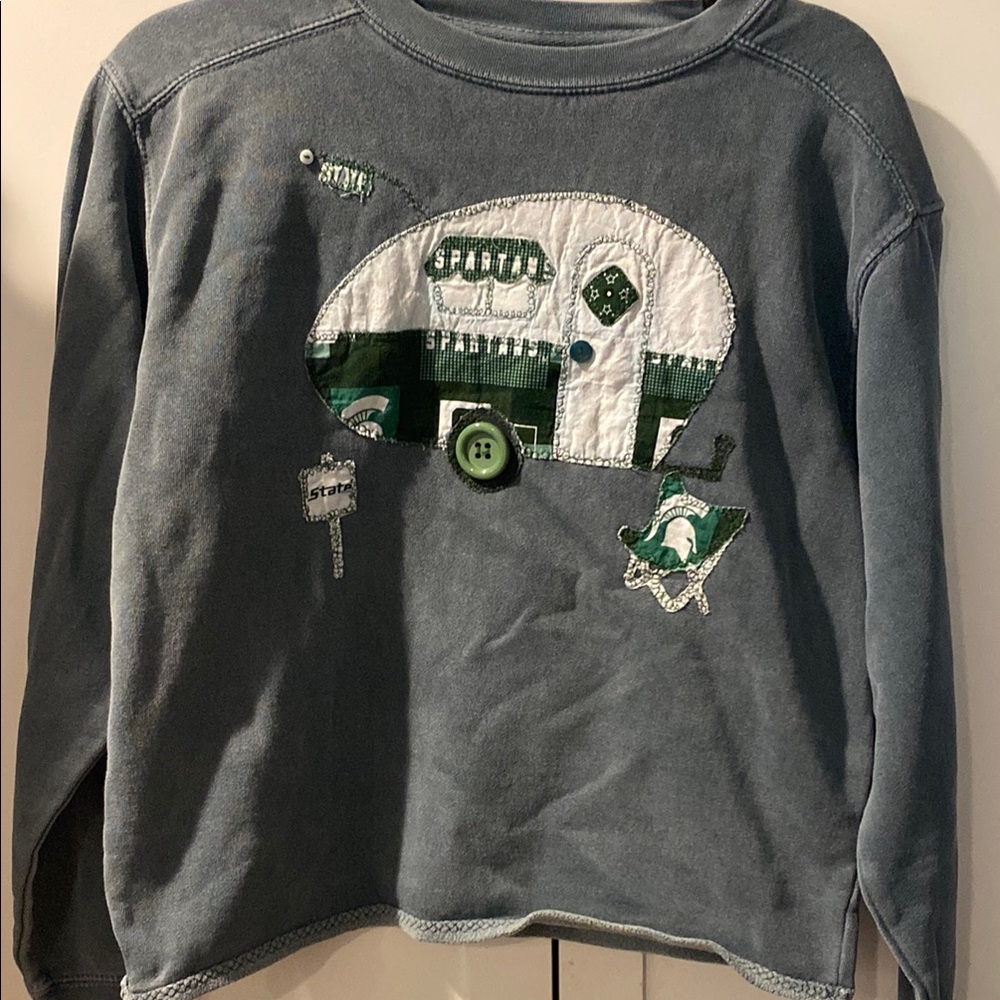 Kids Blue Graphic Sweatshirt